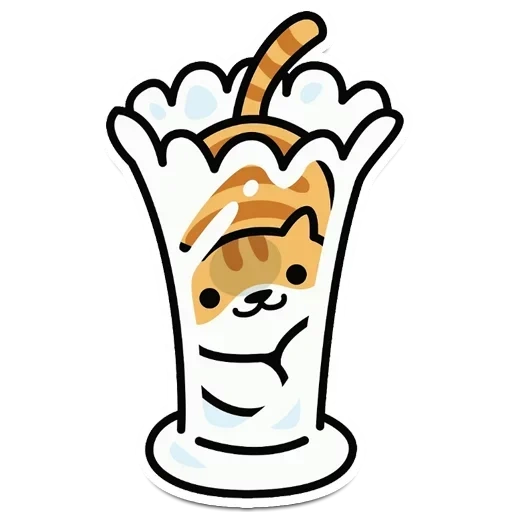 tumblr, тумблер, neko atsume, молочный коктейль, молочный коктейль рисунок