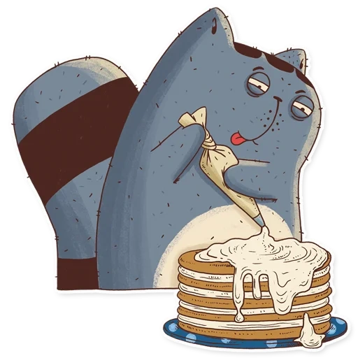 gato, o gato é glutão, boggart cat, gato caseiro, desenho de glutton cat