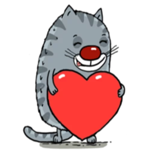 coração de gato, gato do coração, gatinho em forma de coração, selo de coração, obrigado selo