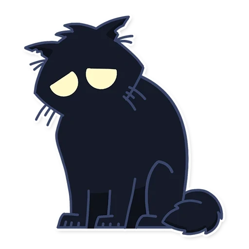 gato, gato negro, dibujo de gatos negros, la silueta de un gato negro, vector de halloween de gato gris
