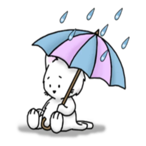 lluvia, paraguas de dibujos animados, un paraguas bajo la lluvia, paraguas para colorear, hello kitty un paraguas