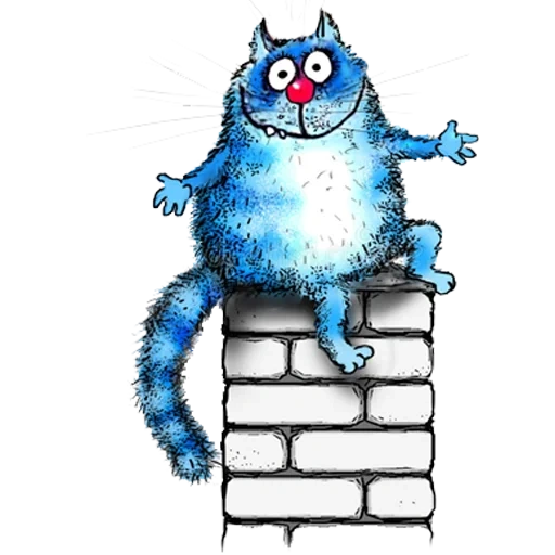 gato azul, gato azul, el gato de rina zenyuk, el gato azul de irina, el gato azul de irina zenuk
