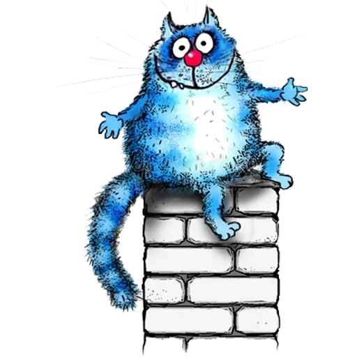 die blaue katze, die blaue katze, die katze von rina zenyuk, irina's blue cat, die blaue katze von irina zeniuk