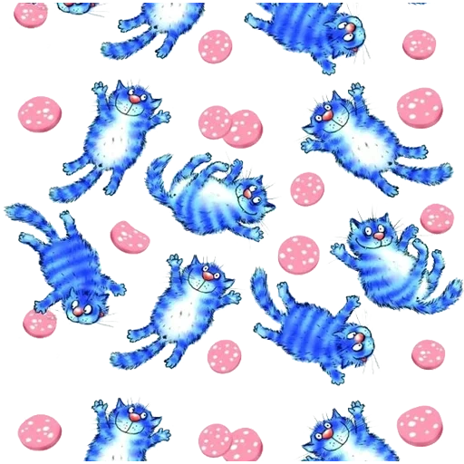 chat, chat bleu, chats bleus, les chats bleus d'irina, illustration d'un chat