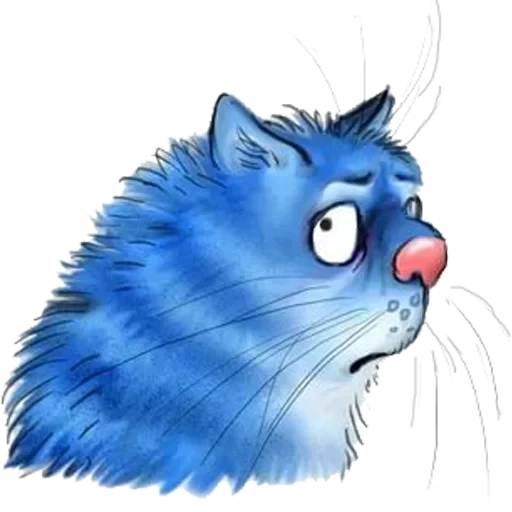 gatto blu, gatto blu, gatto blu, pioggia di gatto blu, gatto blu di irina zenuk
