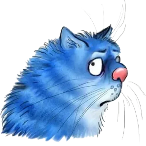 die blaue katze, die blaue katze, die blaue katze, blue cat rain, die blaue katze von irina zeniuk