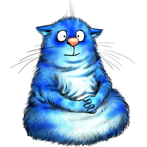 gato azul, el gato de rina zenyuk, el gato azul de rina zenyuk, el gato azul de irina zenuk, elena zenuk nature blue cat