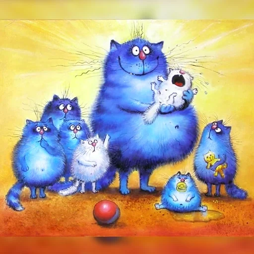 коты ирины зенюк, синие коты ирины, синие коты ирины зенюк, синие кошки ирины зенюк, голубые коты ирины зенюк
