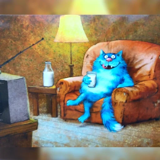 gato azul, el gato azul de irina, el gato de irina zenyuk 2020, el gato azul de irina zenuk, el gato azul de irina zenuk