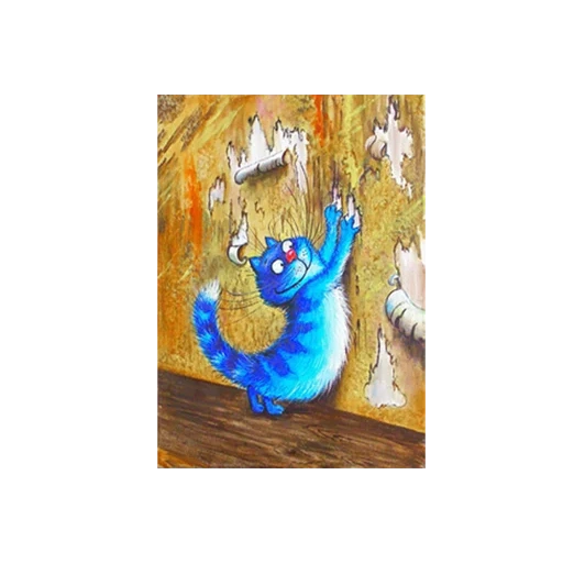 die blaue katze, die blaue katze, die blaue katze, irina's blue cat, die blaue katze von irina zeniuk