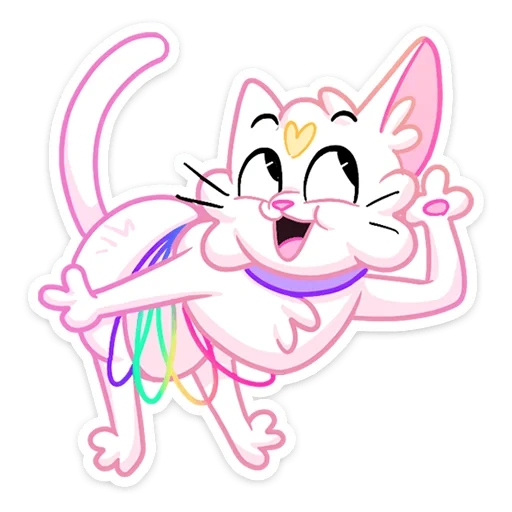 lovely, catastrophe, rainbow cat