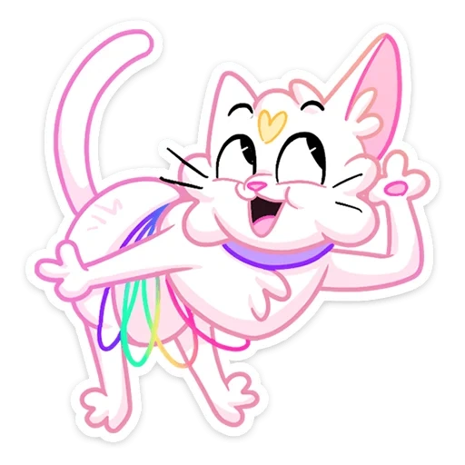 encantador, catástrofe, rainbow cat