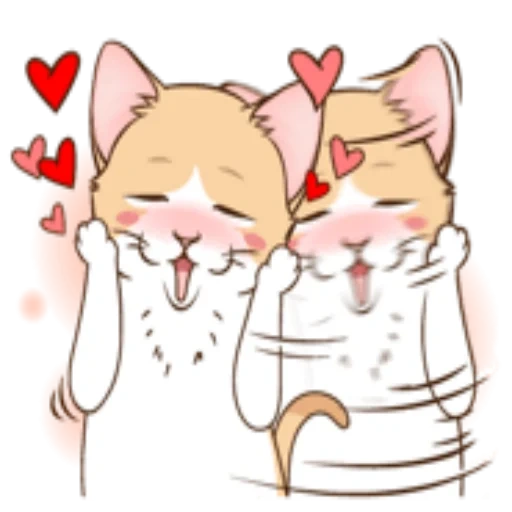 cat, cats love, the animals are cute, cute cats vector, anima animals cute