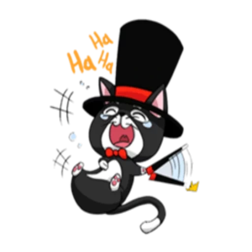 kucing, kucing tuxedo, ilustrasi, harvey x dade