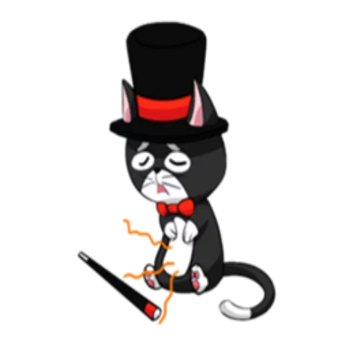 cat, cats, funny, tuxedo cat, illustrated cat