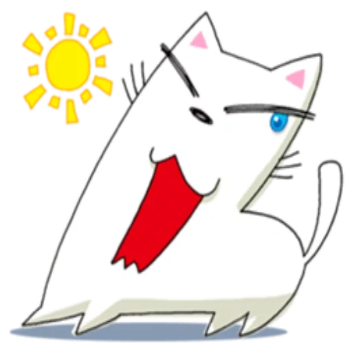 cat, gato, gato, gray and white cat, lindo vector de gato blanco