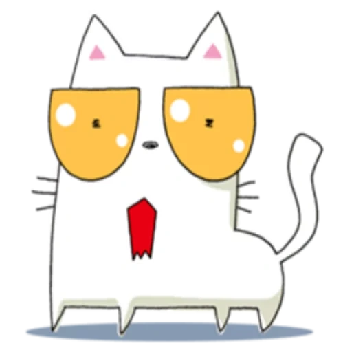 gato, gato, lindo gato, patrón de gato dulce, lindo vector de gato blanco