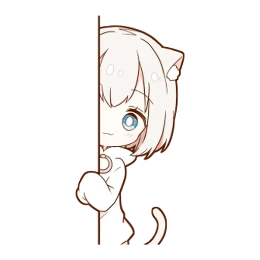 innere medizin, mini uchiko, anime cute, anime mini neko, anime niedliche muster