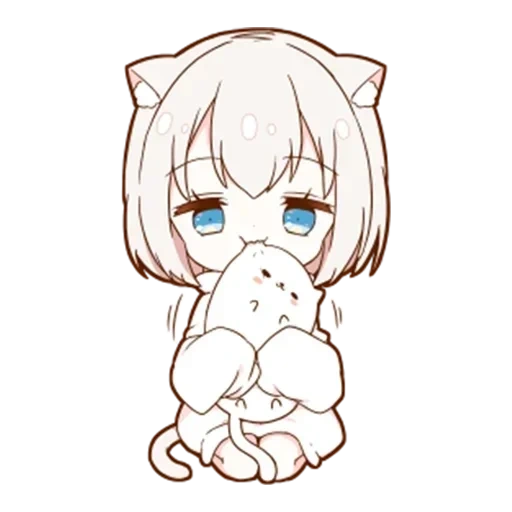 innere medizin, mini uchiko, schläfrige innere medizin, anime mini neko