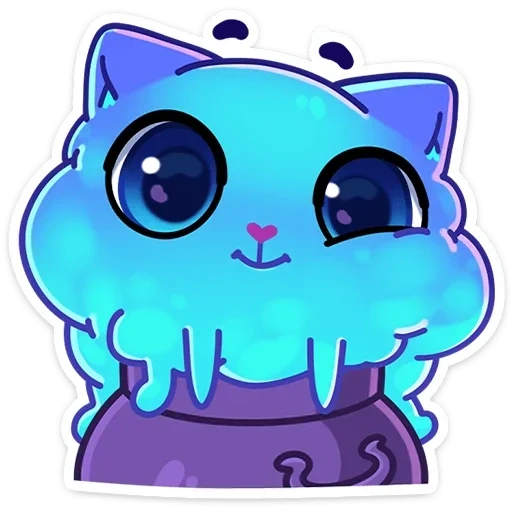 gatito, arte de gatito, kitty blue whole set