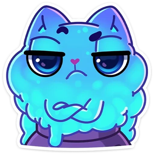 gatito, arte de gatito, gatito vkontakte, kitty blue whole set