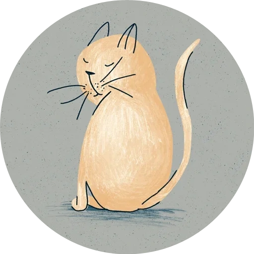 der kater, katzenmaus, fly art, illustration katze, illustration einer katze