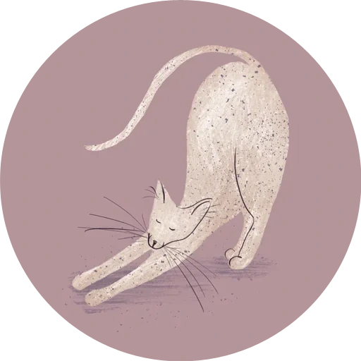 кошка, кошка арт, кошка минимализм, иллюстрация кошка, логотип сфинкс кошка