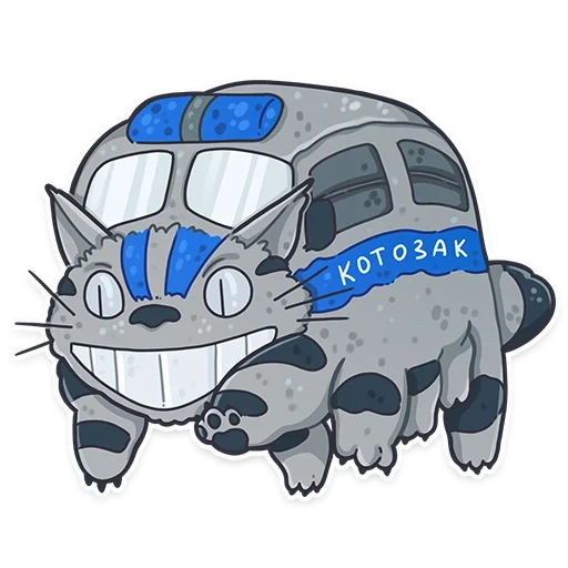 kotobus, kotobus totoro, kotobus autosak, autocollant totoro kotobus