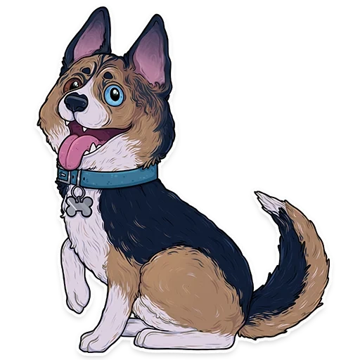 corgi, twitter, corgi zeichnung, furson corgi, corgi illustration regina777