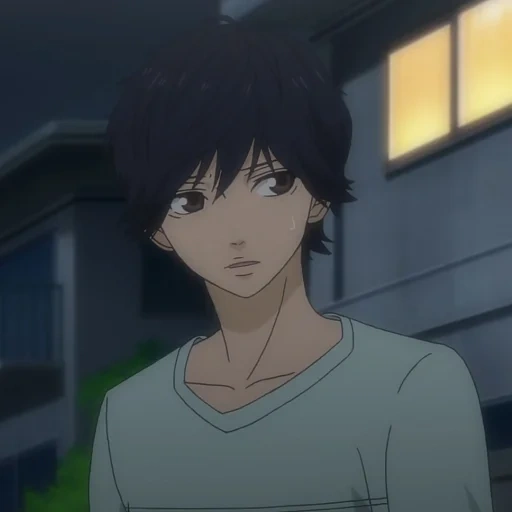 ao haru ride, anime triste, personajes de anime, camino de anime de la juventud, el camino de la juventud mabuchi