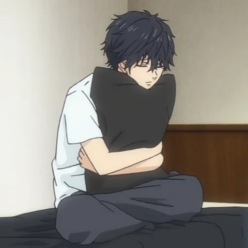 foto, idéias de anime, personagens de anime, anime o cara está sentado, anime road of youth mabuchi