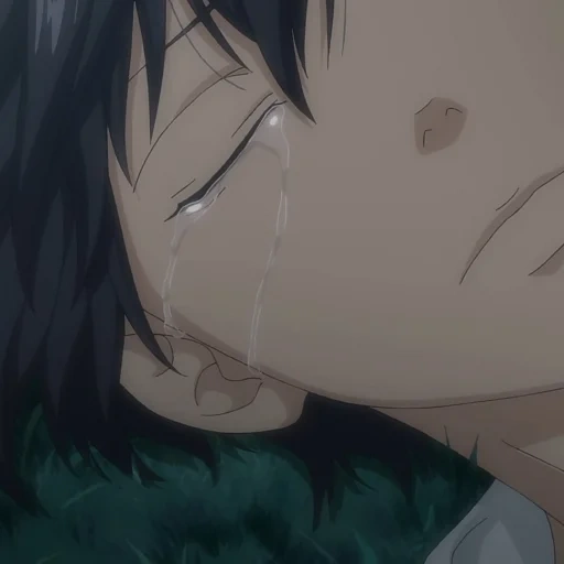 image, les gars de l'anime, haru pleure, anime triste, tristes garçons d'anime