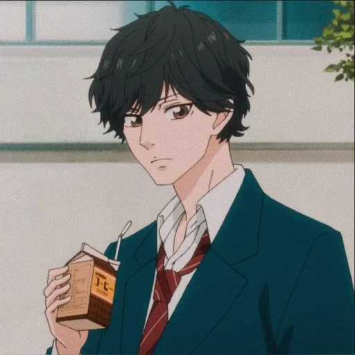 anime boy, ao haru ride, cartoon character, mabuqi's road to youth, tanaka's road to youth