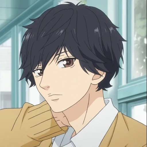 ao haru ride, cartoon characters, blue spring ride, kou's road to youth, blue spring riding leading role