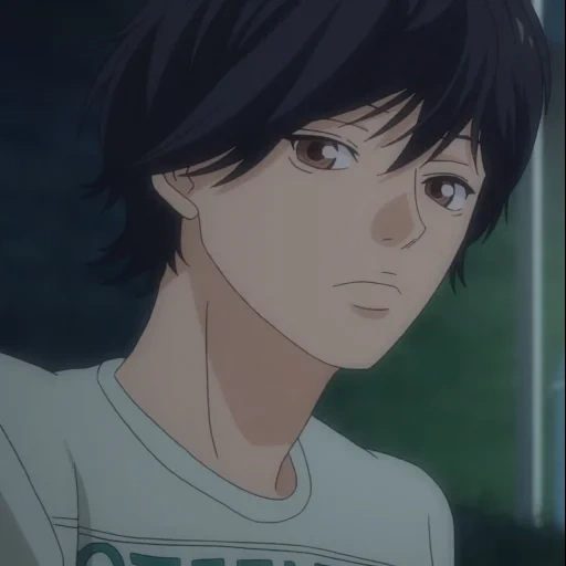 figure, ao haru ride, cartoon characters, the road to youth animation, mabuqi's road to youth