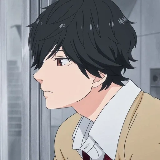 figure, anime boy, ao haru ride, cartoon characters, mabuqi's road to youth