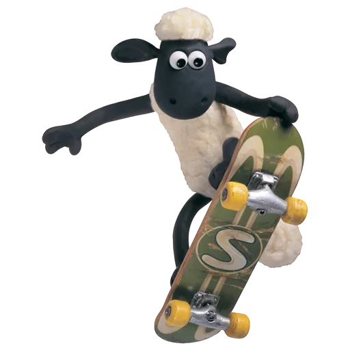 shawn l'agnello, little shawn hero, skateboard per agnello, aardman animations, shawn little stagione 1