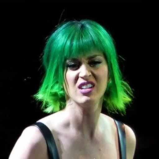 filles, filles, lady gaga, katy perry, katy perry aux cheveux verts