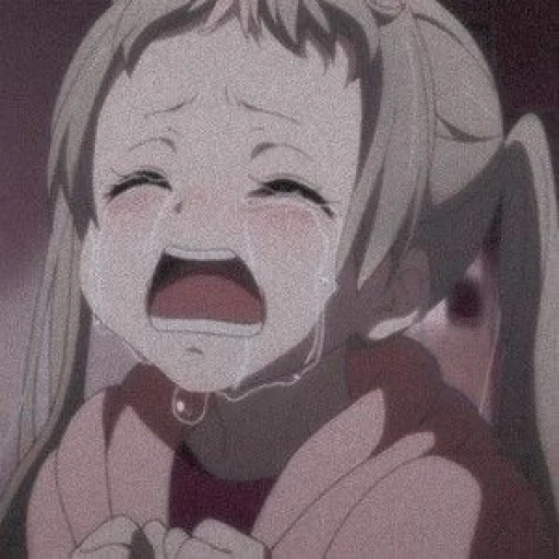 anime, menangis chan, anime menangis, dorong menangis, anime crying chan