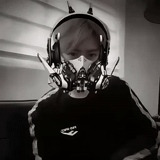pilot, people, male, diving mask, cyberpunk mask