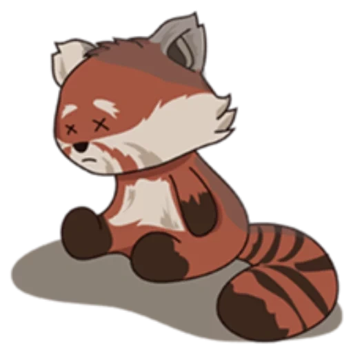 red panda, red panda pf, red panda pattern, little panda cartoon