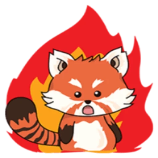 the fox, anime, panda red, roter panda pf, roter panda avatar