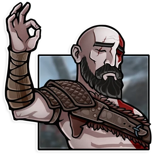 kratos, deus da guerra, kratos com barba, guerra de deus de kratos
