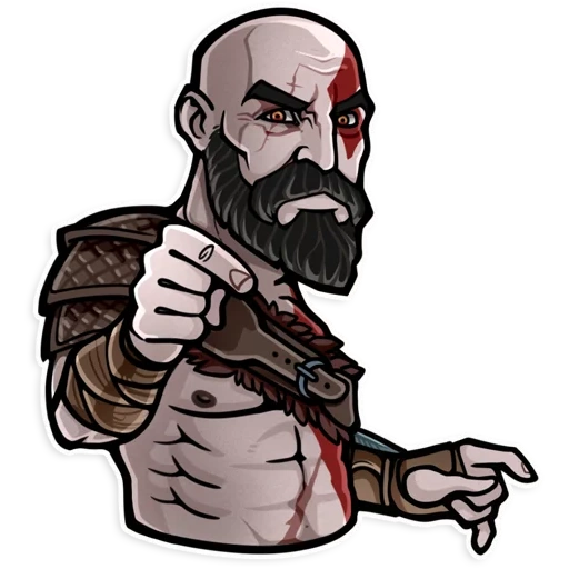 kratos, god war, kratos god war, kratos without a beard