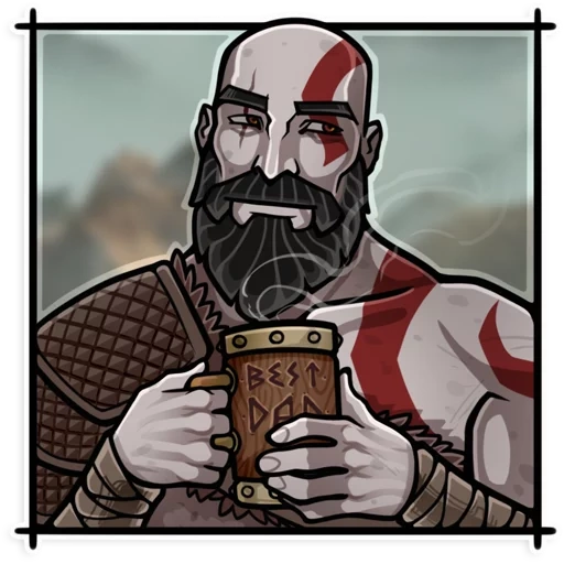 kratos, god war, kratos god of war, kratos barbus, kratos dieu de la guerre