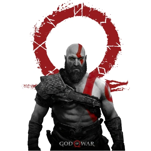 kratos, deus da guerra, god guerra 4 renderiza, pôster de god war 4, god war ragnarek