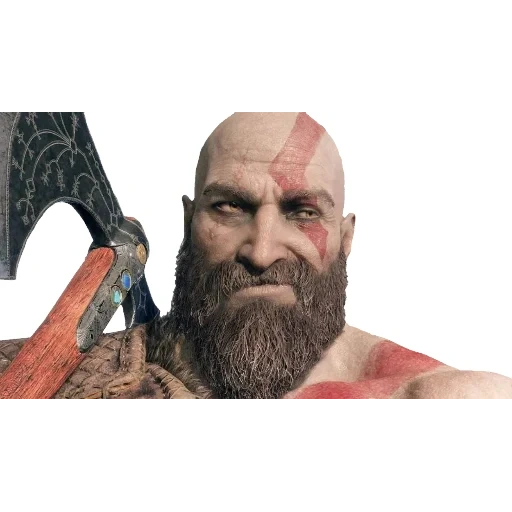 kratos, god war, god of war game, god of war 4 mimir, god of war 4 kratos smile