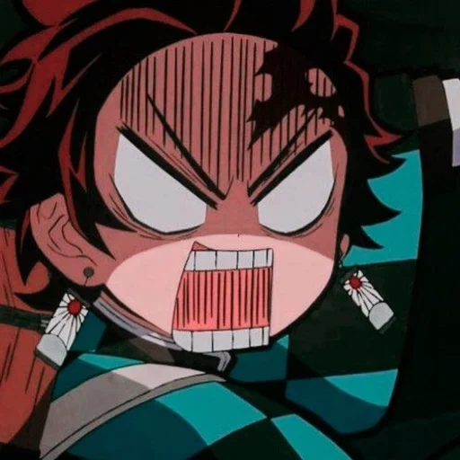 tanjiro meme, tanjiro è arrabbiato, l'anime è divertente, tanjiro è arrabbiato, personaggi anime