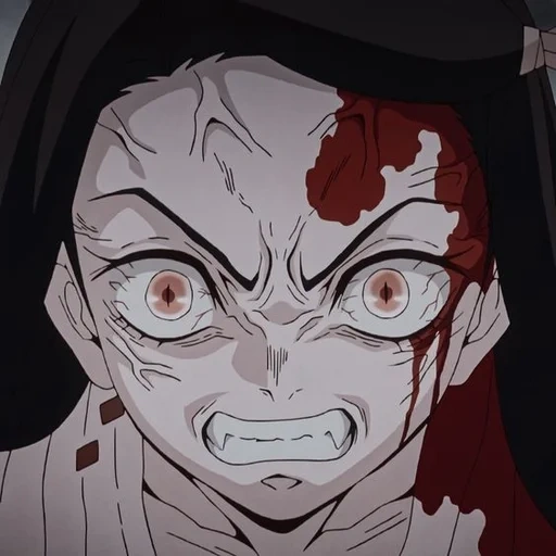 the blade dissecting demons, demon cutting blade 1, anime blade dissecting demons, sword cutting demons susamaru, blade cutting demons nezuko eyes