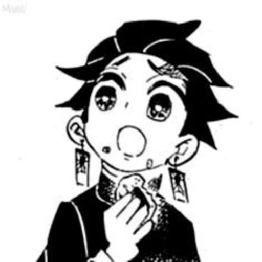 anime, art manga, anime manga, lovely anime drawings, tanjiro kamado manga